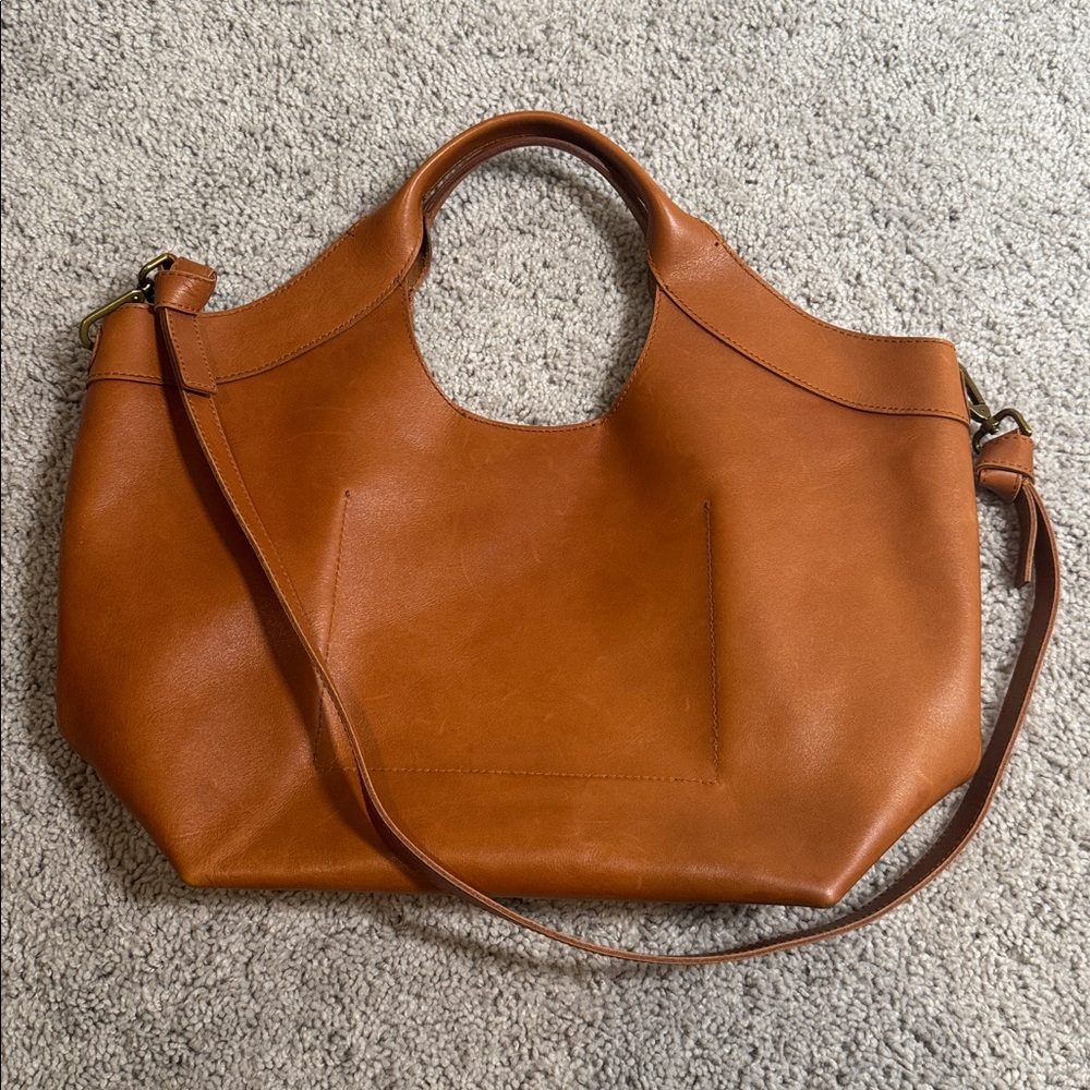 Madewell Tan Leather Shoulder Bag - Picture 3 of 8